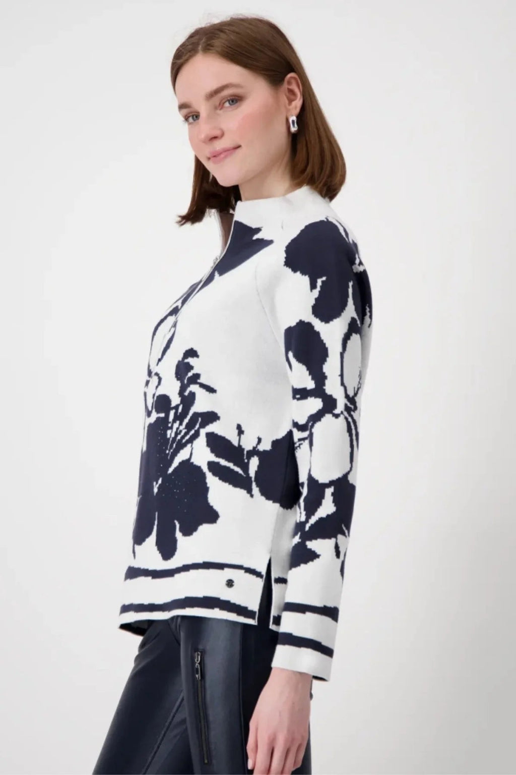 Shop Stand Up Collar Pullover - Monari