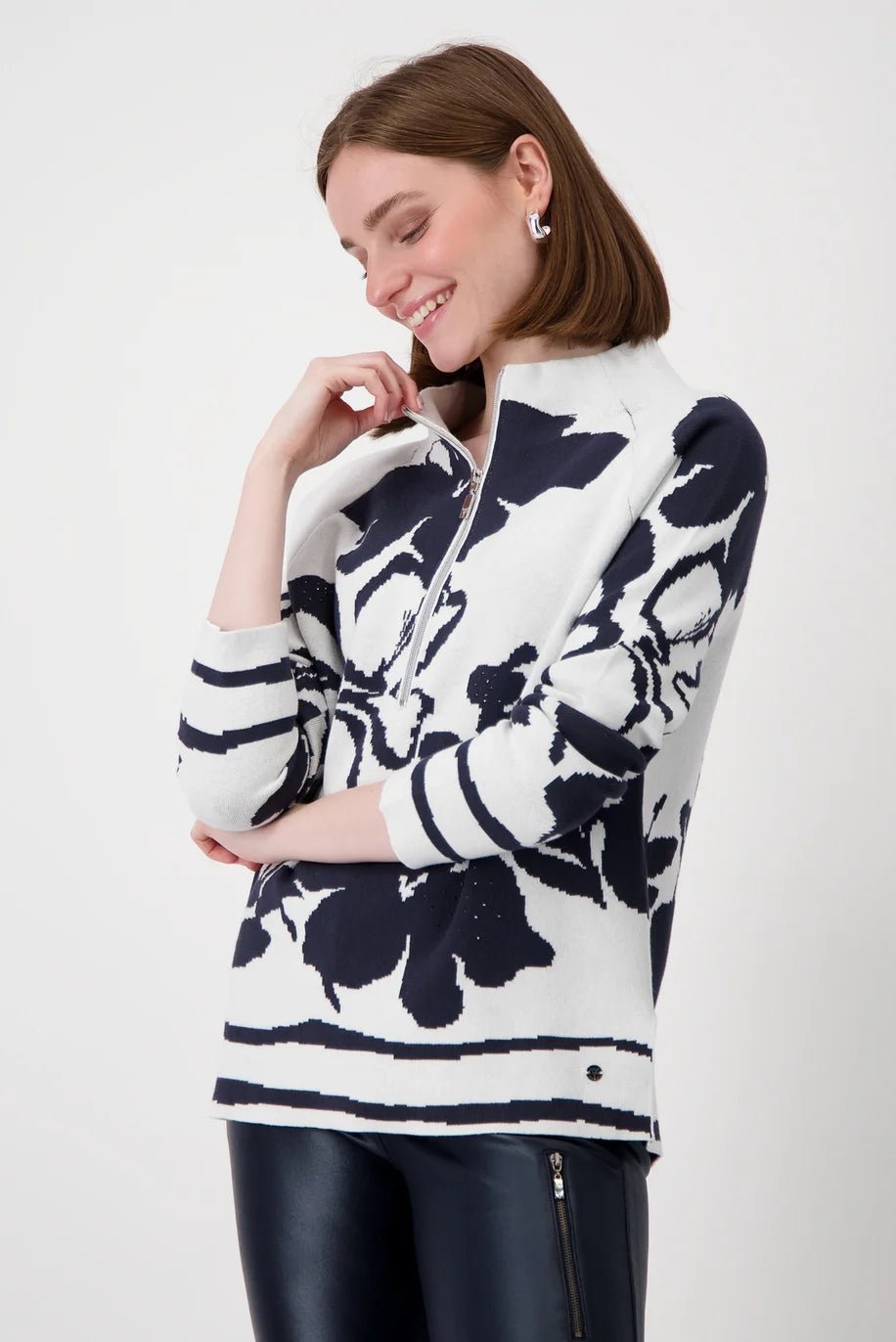 Shop Stand Up Collar Pullover - Monari