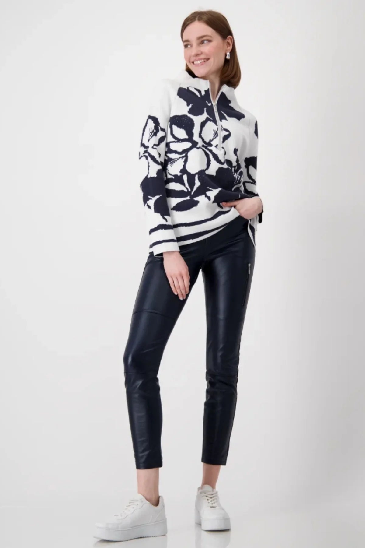 Shop Stand Up Collar Pullover - Monari