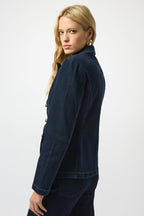 Shop Stretch Denim Fitted Blazer - Joseph Ribkoff