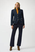 Shop Stretch Denim Fitted Blazer - Joseph Ribkoff