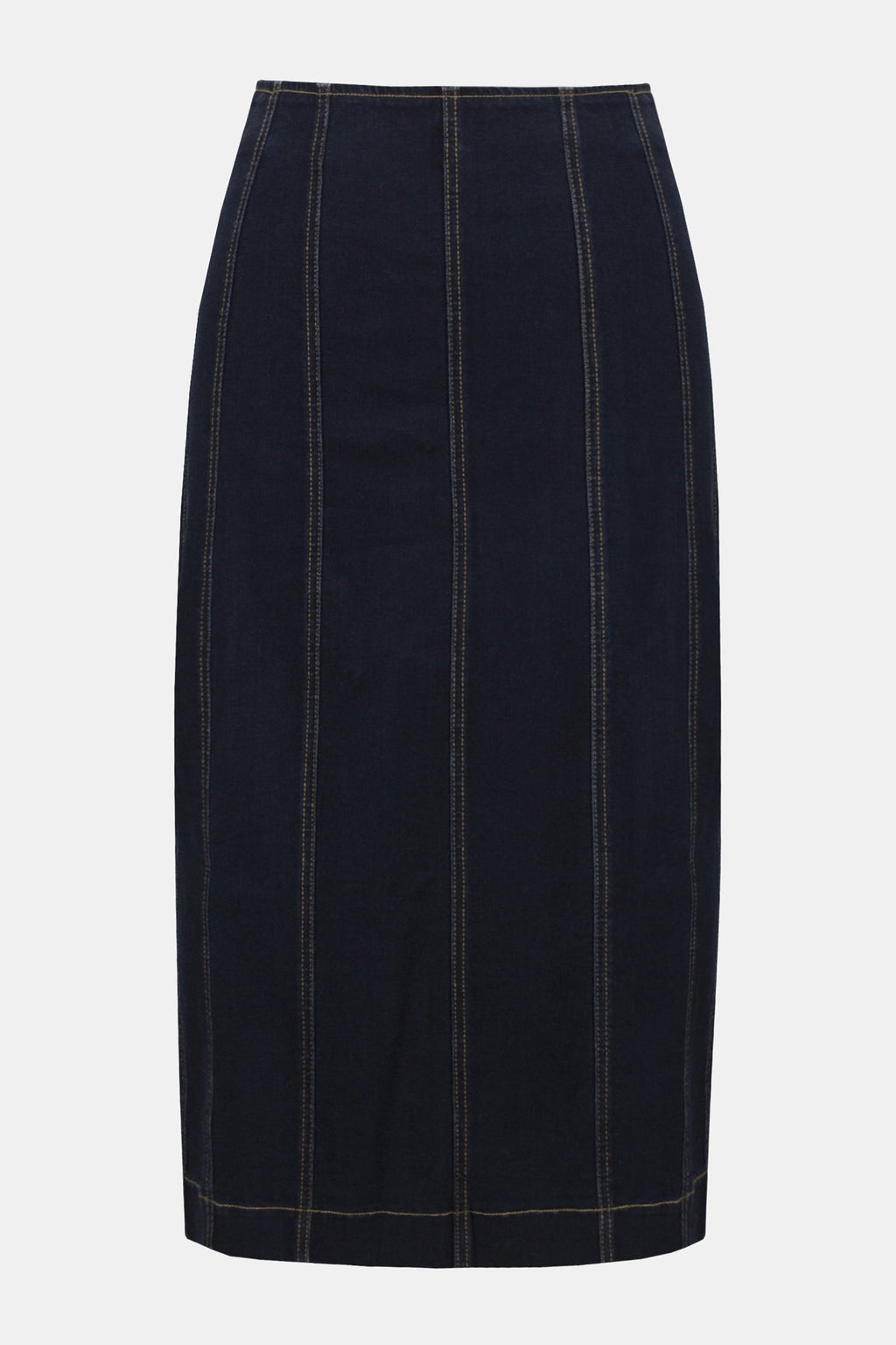Shop Stretch Denim Panelled Pencil Skirt - Joseph Ribkoff