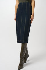 Joseph Ribkoff Stretch Denim Pencil Skirt