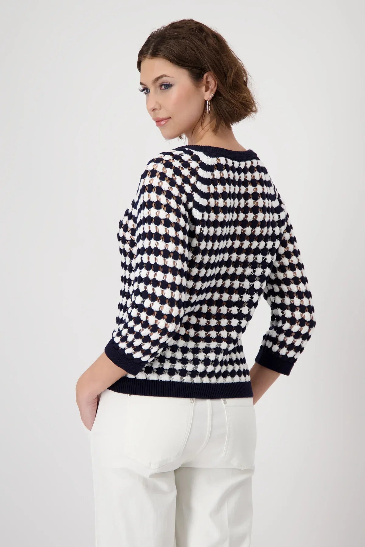 Shop Stripe Sweater Ajour - Monari