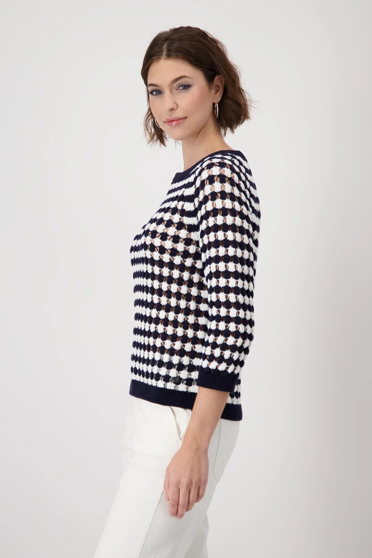 Shop Stripe Sweater Ajour - Monari