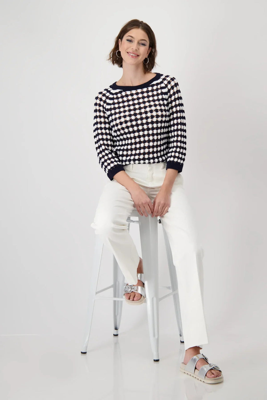 Shop Stripe Sweater Ajour - Monari