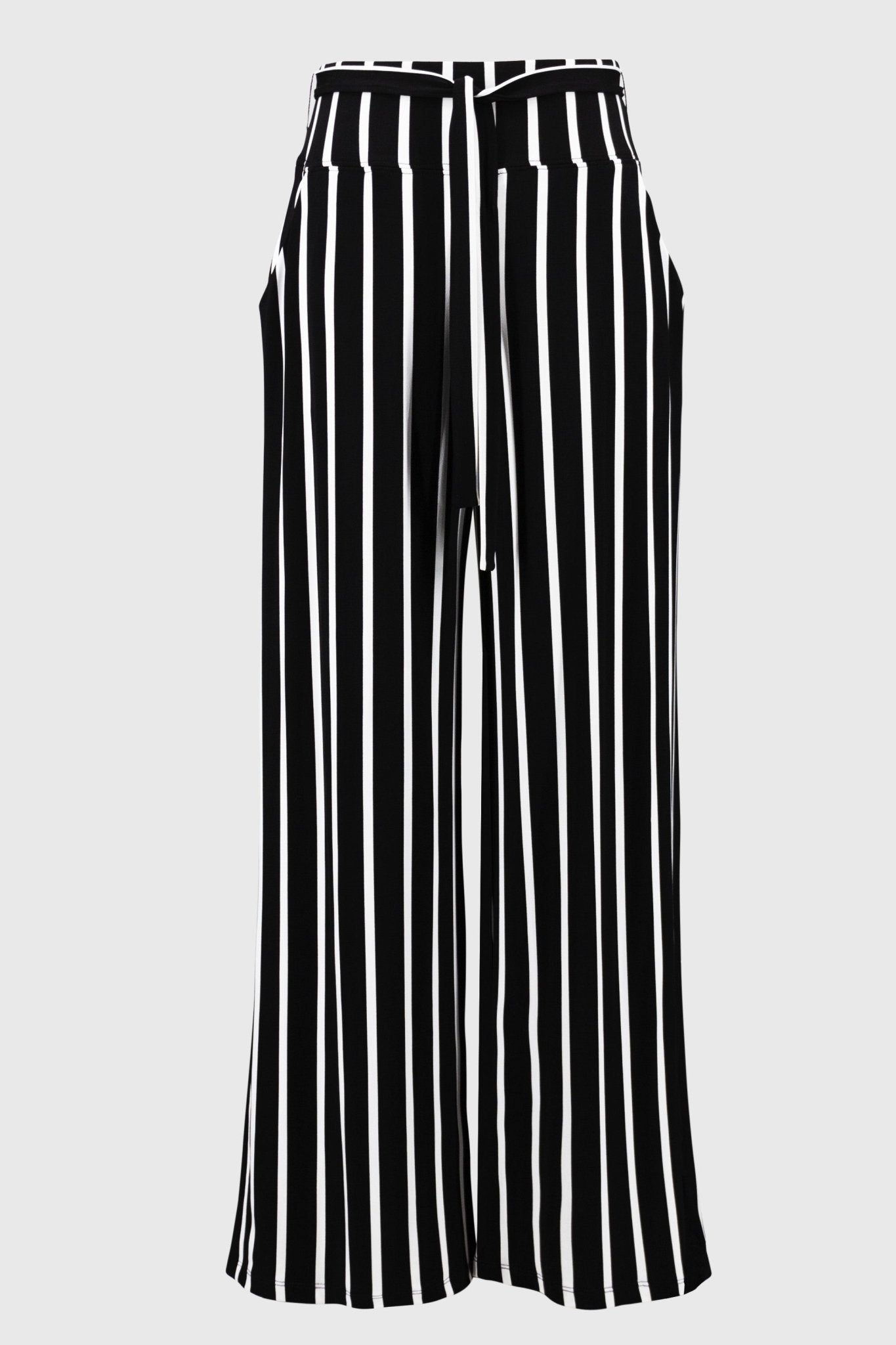 Shop Striped Silky Knit Wide - Leg Pants - Joseph Ribkoff