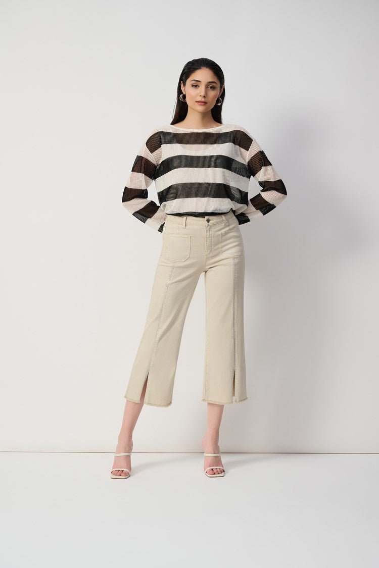 Shop Striped Sweater Knit Pullover - Joseph Ribkoff