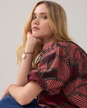 Shop Summum Woman Balloon Sleeve Top - All Over Print Top - Summum Woman