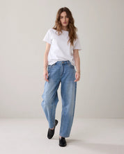 Shop Summum Woman Blue Daze Cocoon-Fit Jeans — Rinse Wash - Summum Woman