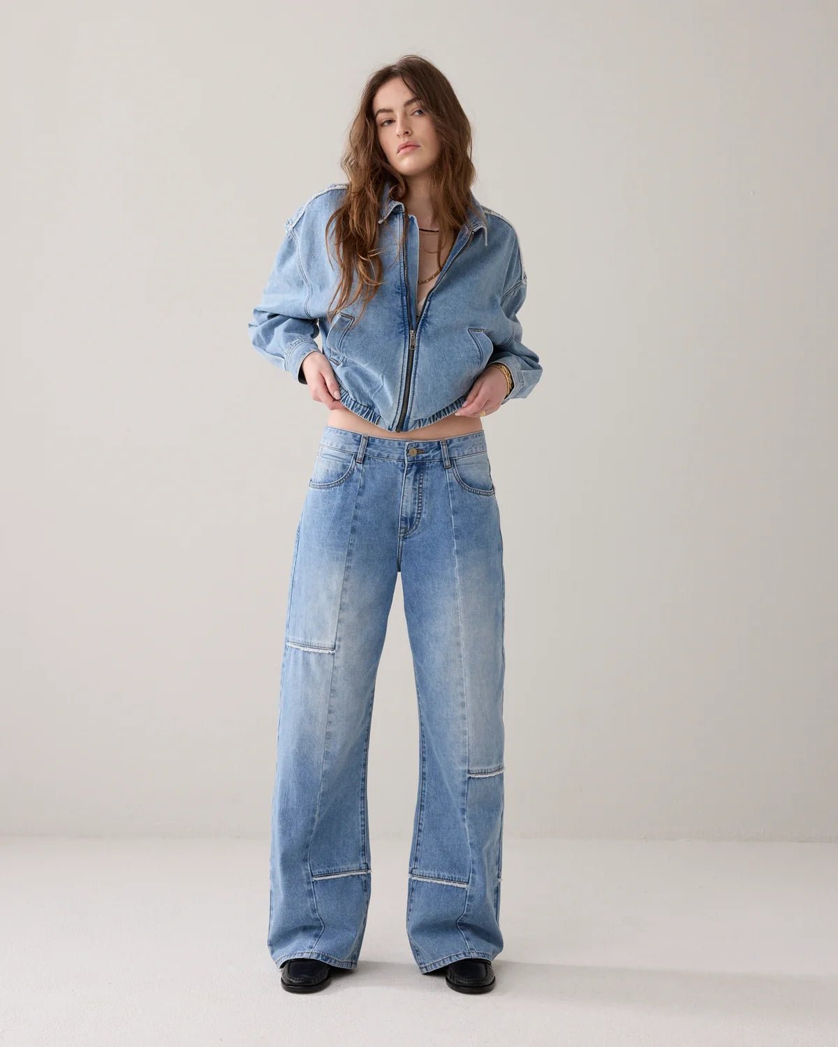 Shop Summum Woman Blue Daze Deconstructed Denim - Summum Woman