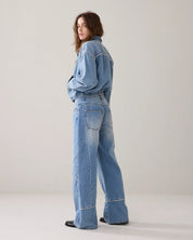 Shop Summum Woman Blue Daze Deconstructed Denim - Summum Woman