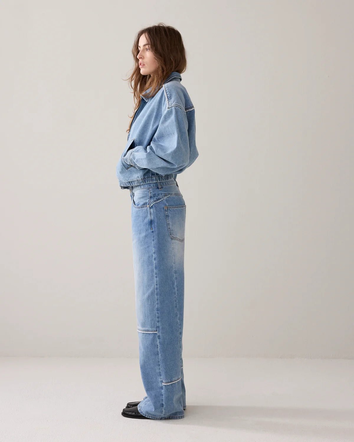 Shop Summum Woman Blue Daze Deconstructed Denim - Summum Woman