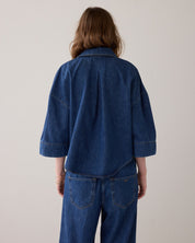 Shop Summum Woman Denim Kimono Blouse - Summum Woman