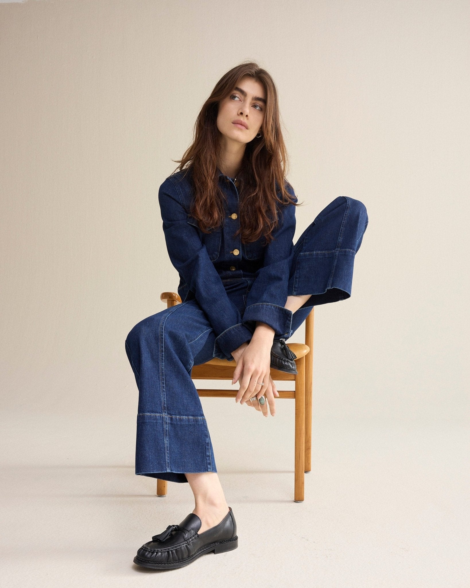 Shop Summum Woman Flared Jeans in Rinse Denim - Summum Woman