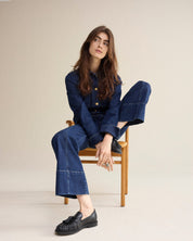 Shop Summum Woman Flared Jeans in Rinse Denim - Summum Woman