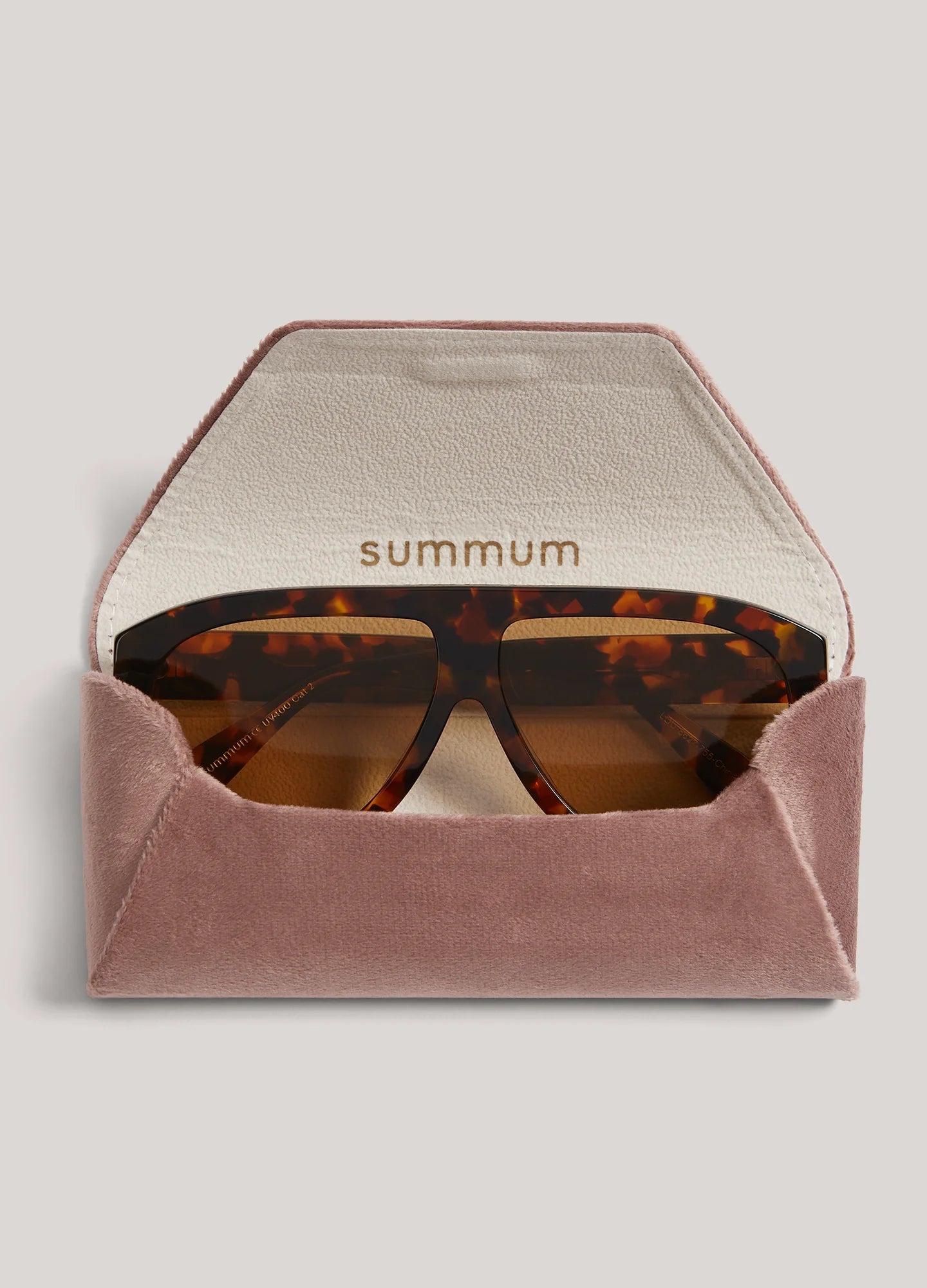 Shop Summum Woman Lou Sunglasses Tortoise Brown - Summum Woman