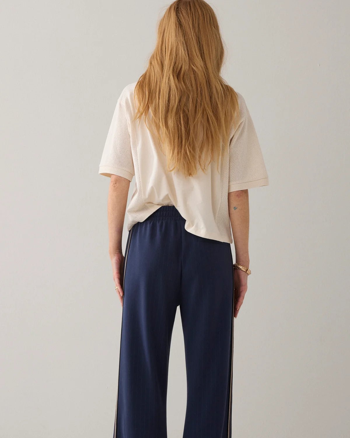 Shop Summum Woman Pinstripe Ttrousers - Summum Woman