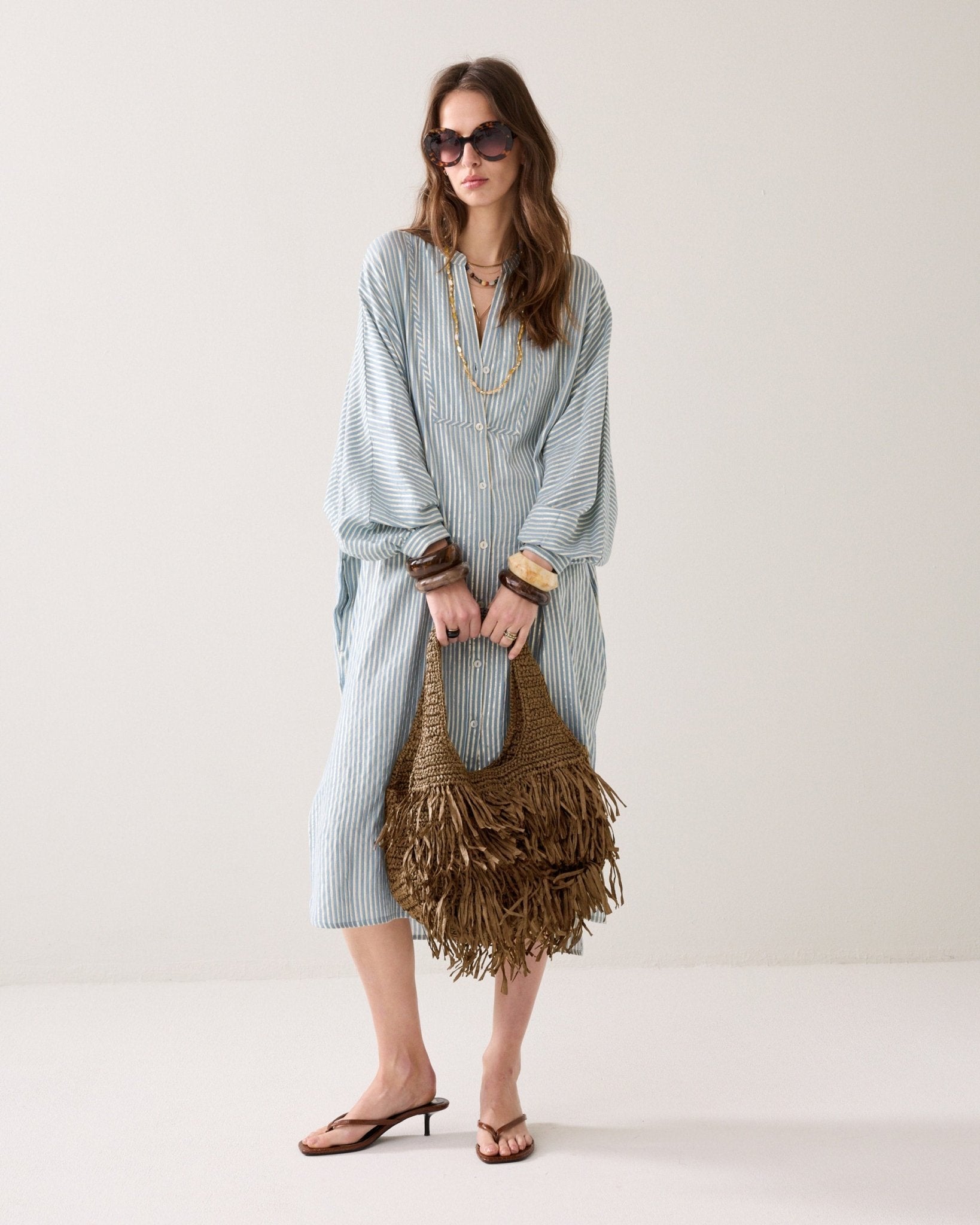 Shop Summum Woman Raffia Bag - Summum Woman