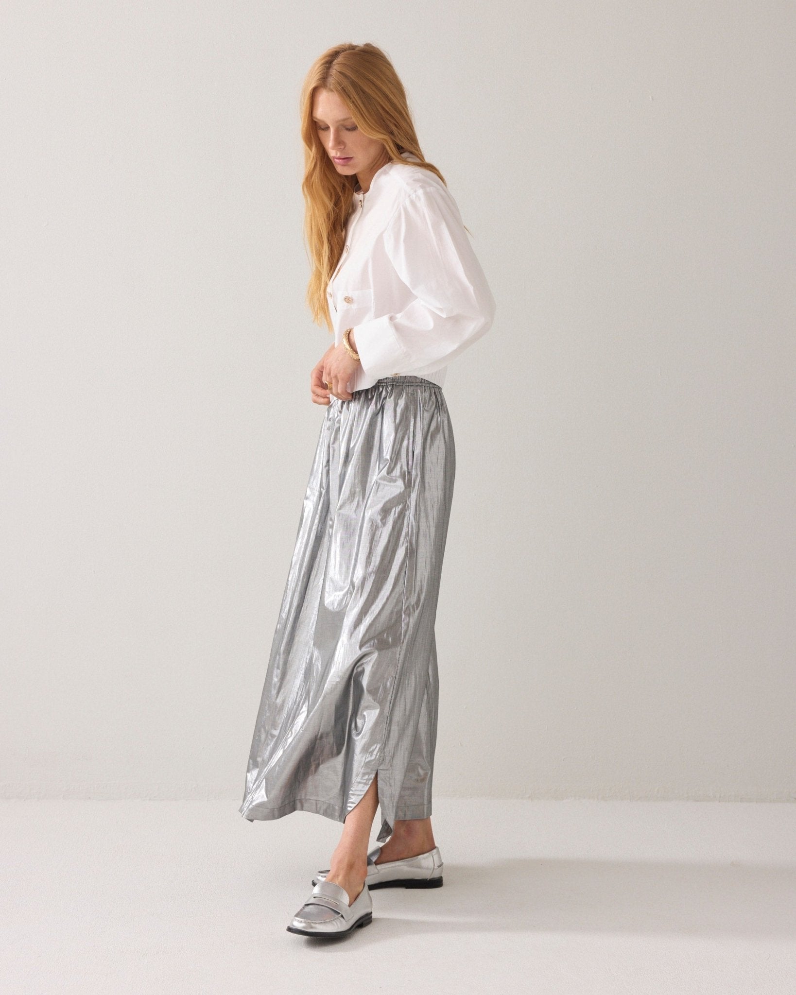 Shop Summum Woman Silver Skirt - Summum Woman