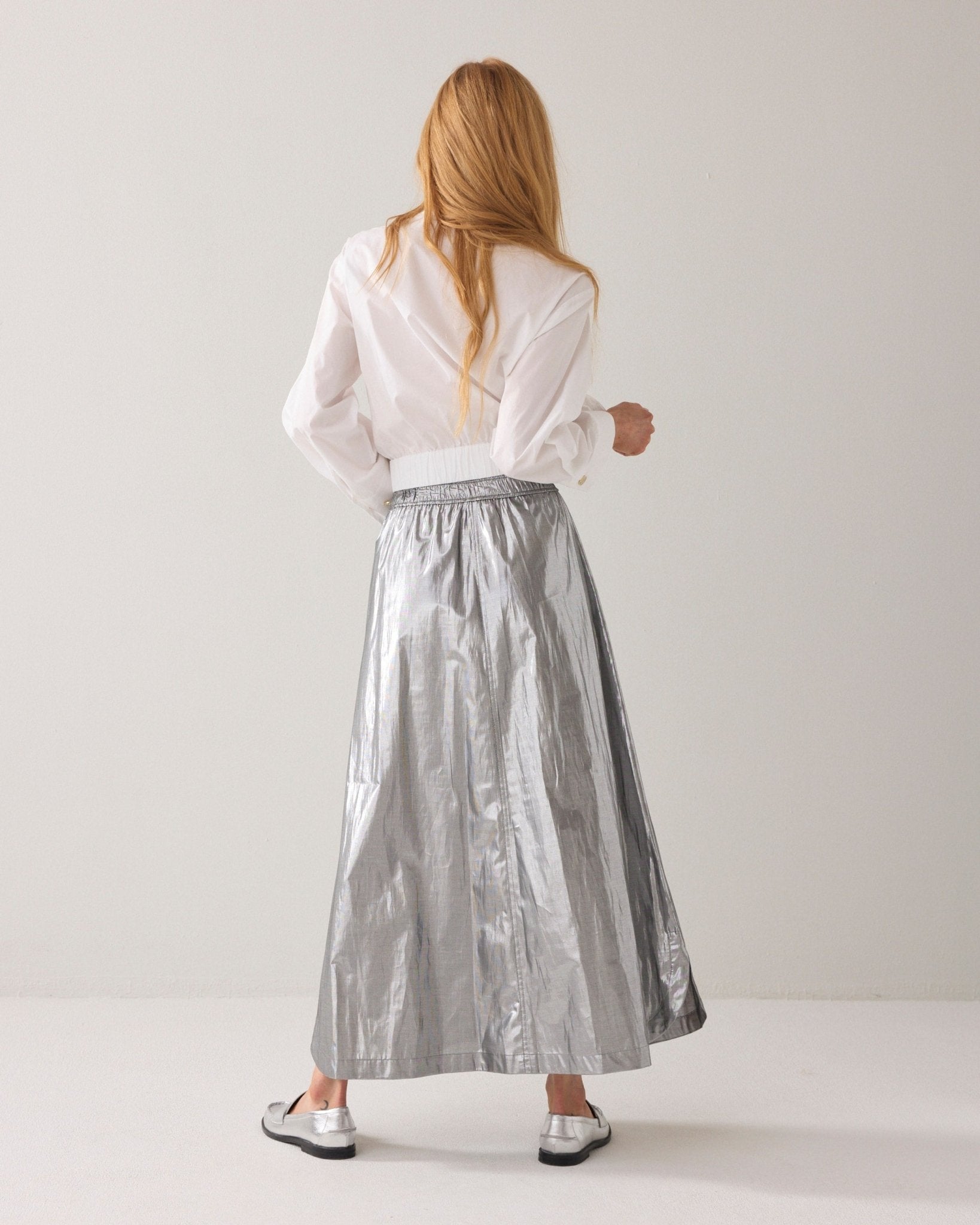 Shop Summum Woman Silver Skirt - Summum Woman
