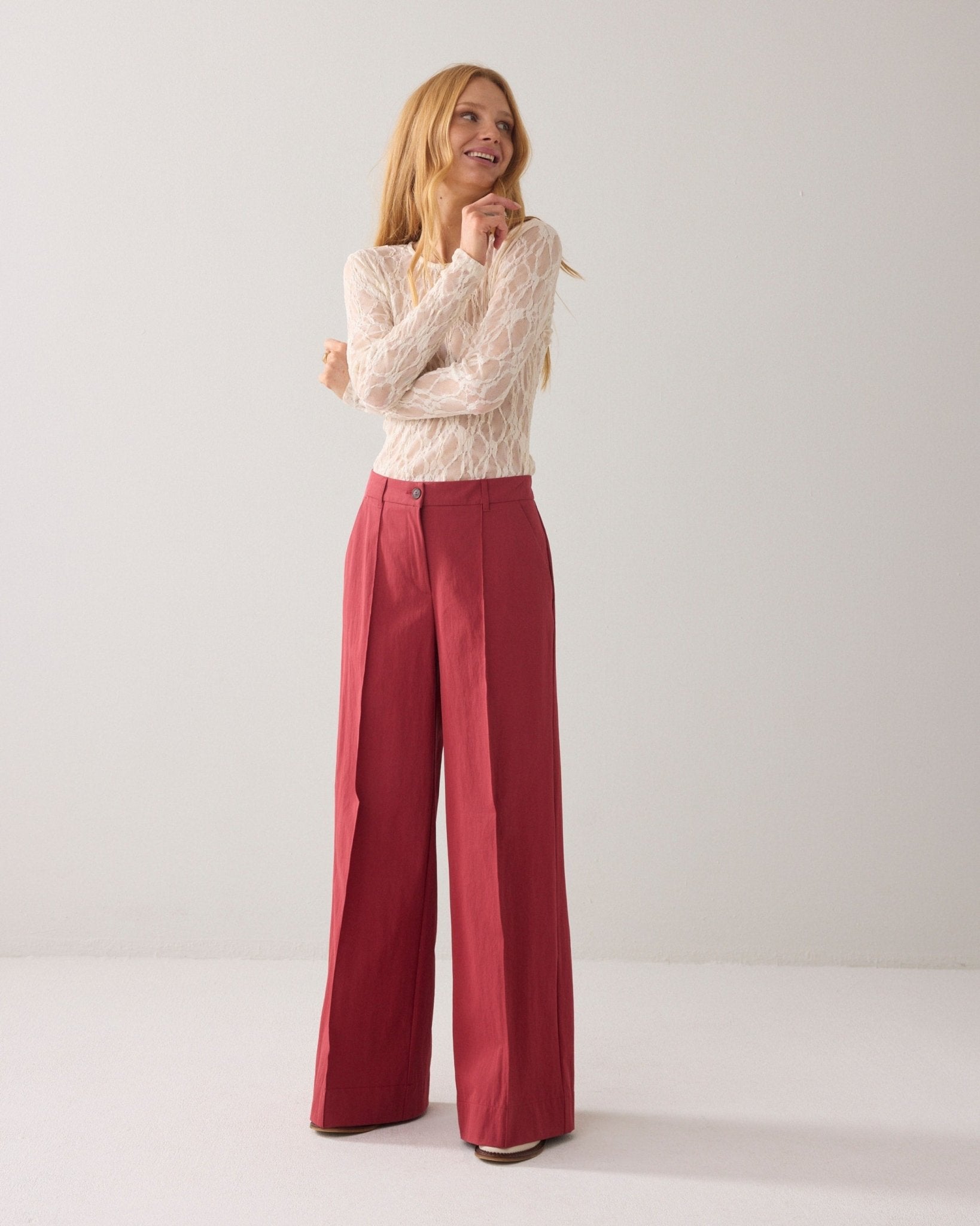 Shop Summum Woman Wide-Leg Trouser - Summum Woman