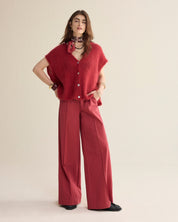 Shop Summum Woman Wide-Leg Trouser - Summum Woman