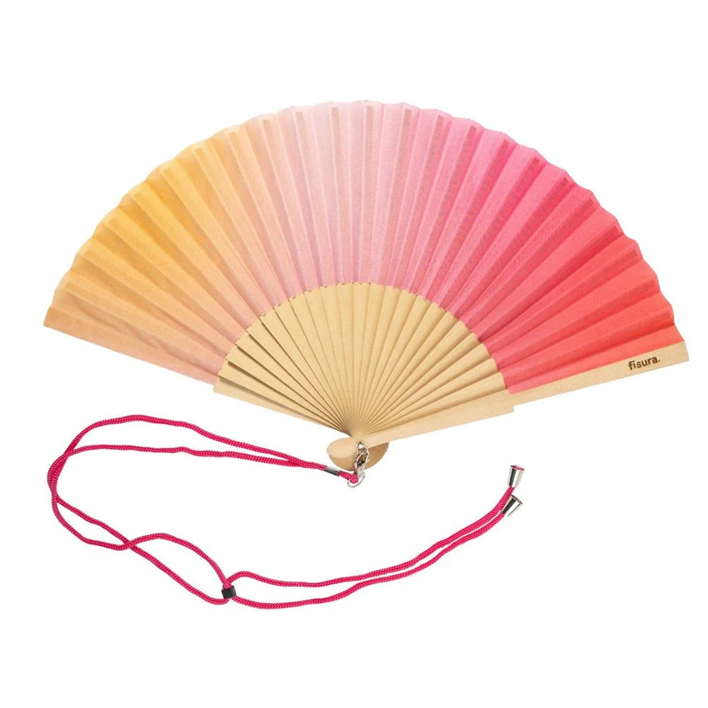 French Bazaar Hand Fan w/Gift Box