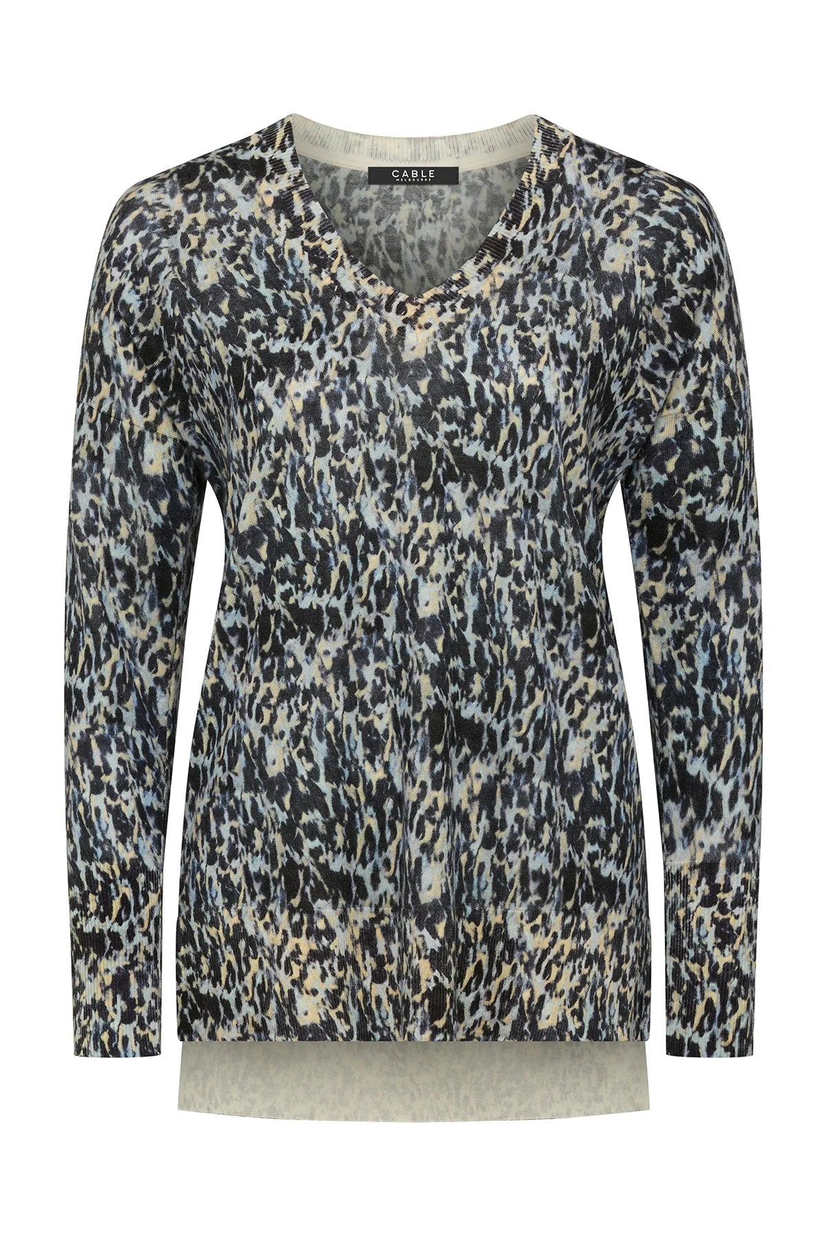 Shop Superfine Merino Print Jumper - Animal - Cable Melbourne