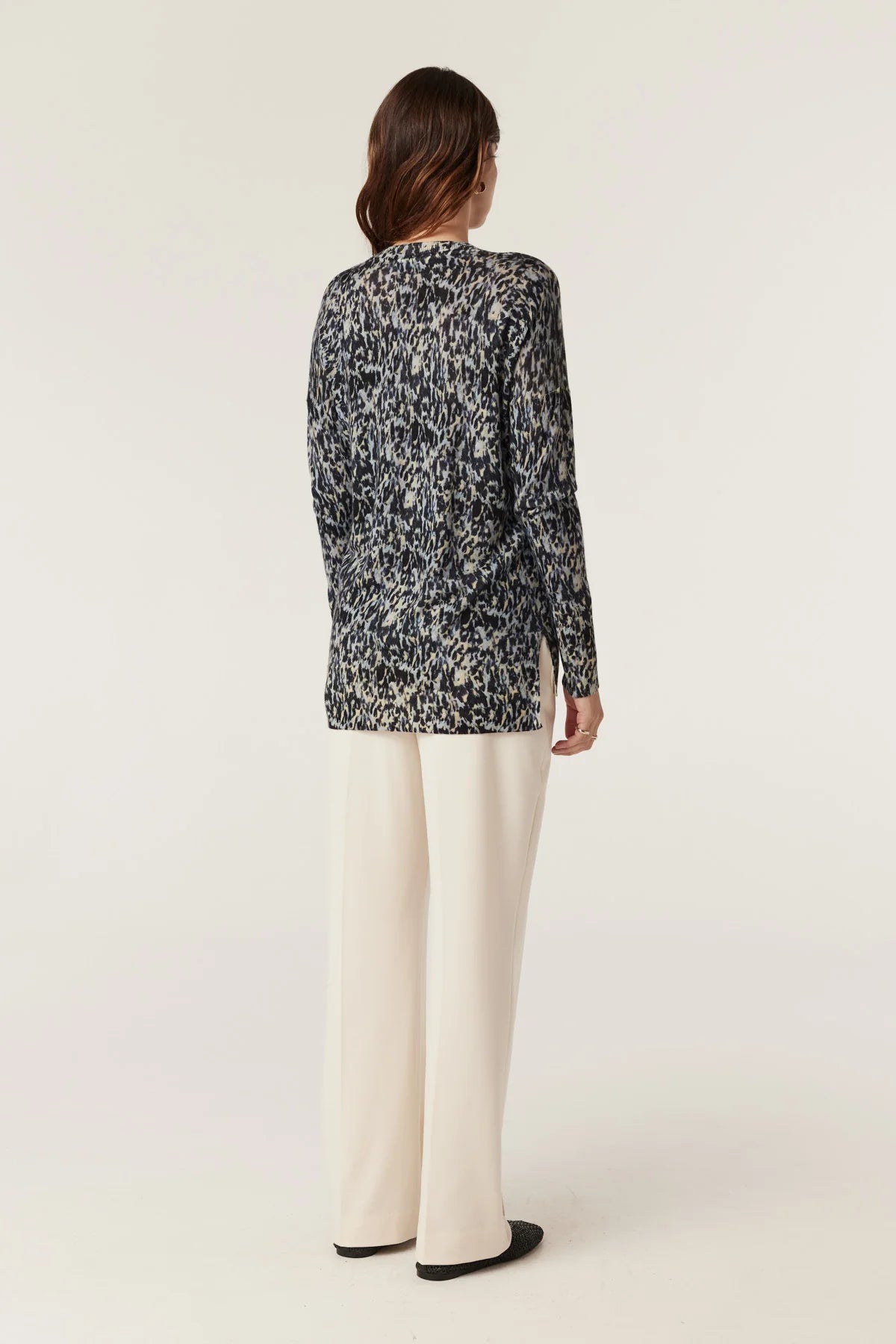 Shop Superfine Merino Print Jumper - Animal - Cable Melbourne