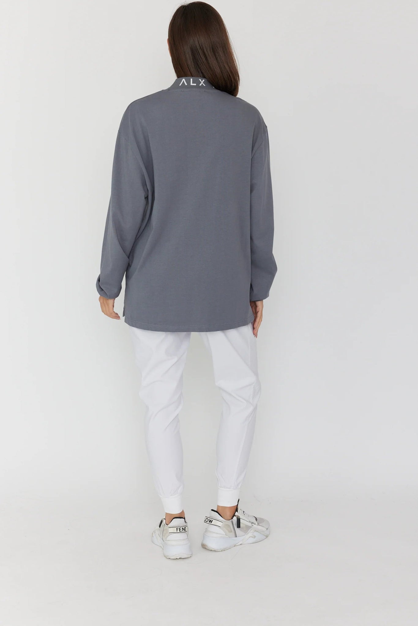 Shop Surman V - Neck Sweater | Slate Grey - Alexandra Australia