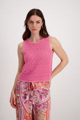 Monari Call It Spring Ajour Knit Top