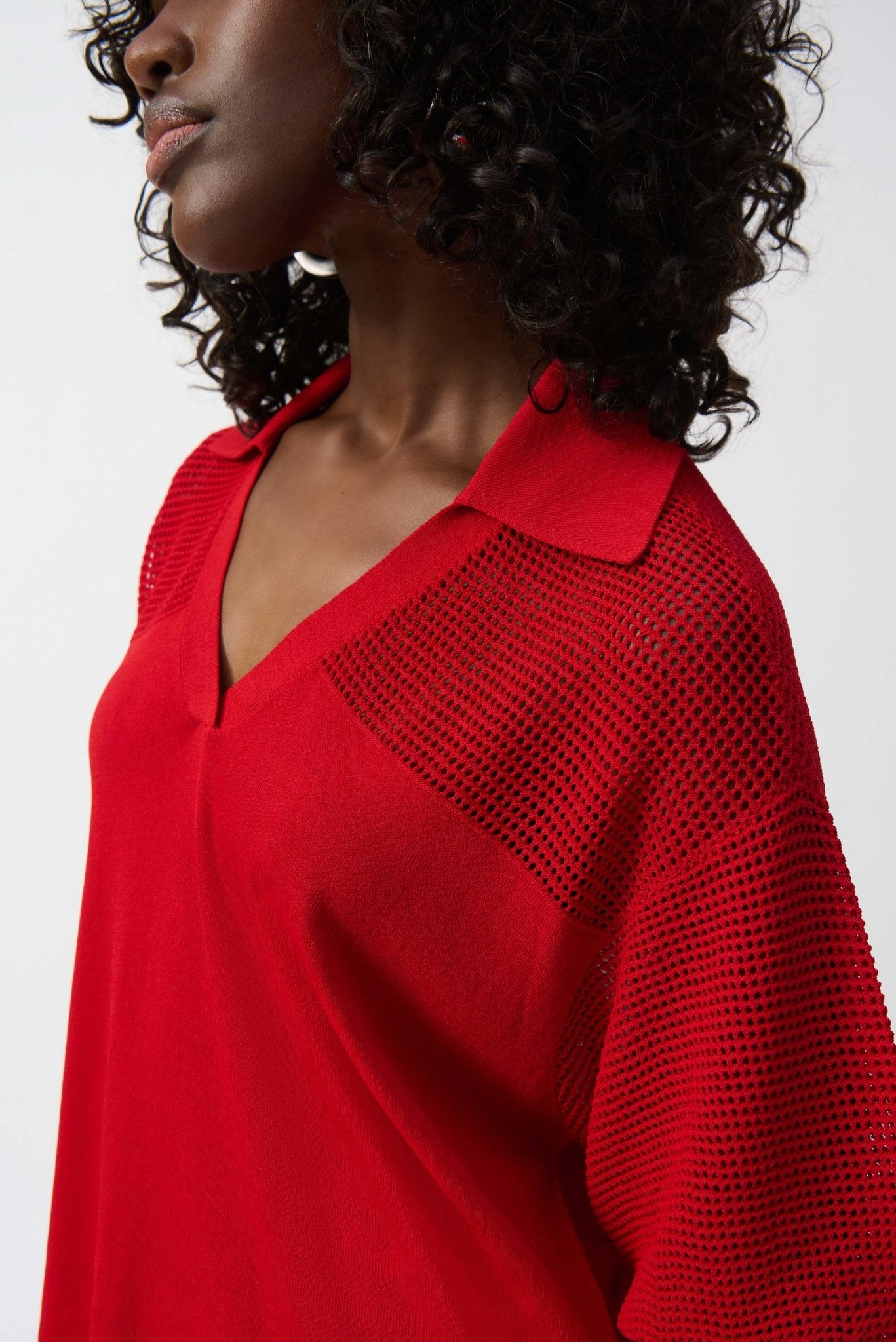 Shop Sweater Knit Pullover With Pointelle Detail - Joseph Ribkoff