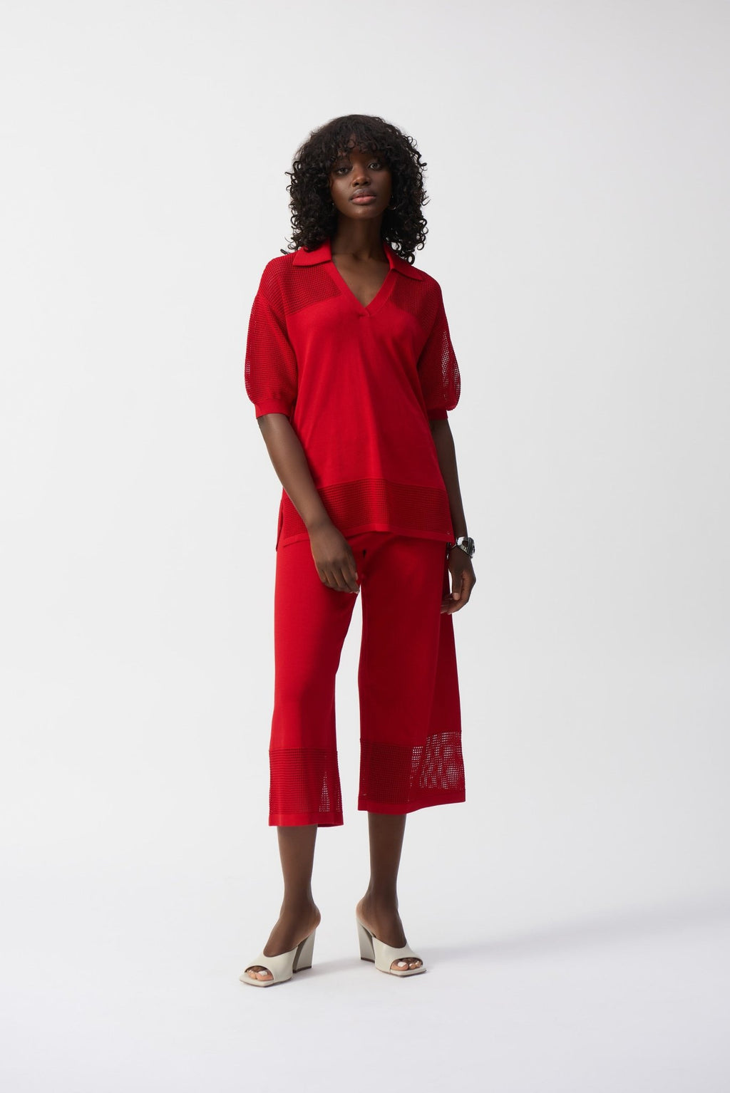 Shop Sweater Knit Pullover With Pointelle Detail - Joseph Ribkoff