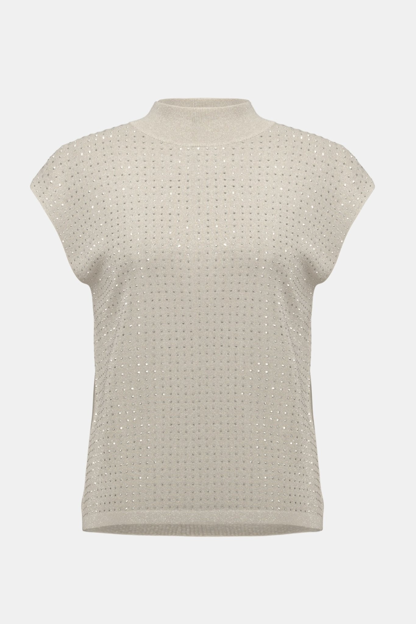 Shop Sweater Knit Sleeveless Pullover with Iron - On Detail - Joseph Ribkoff