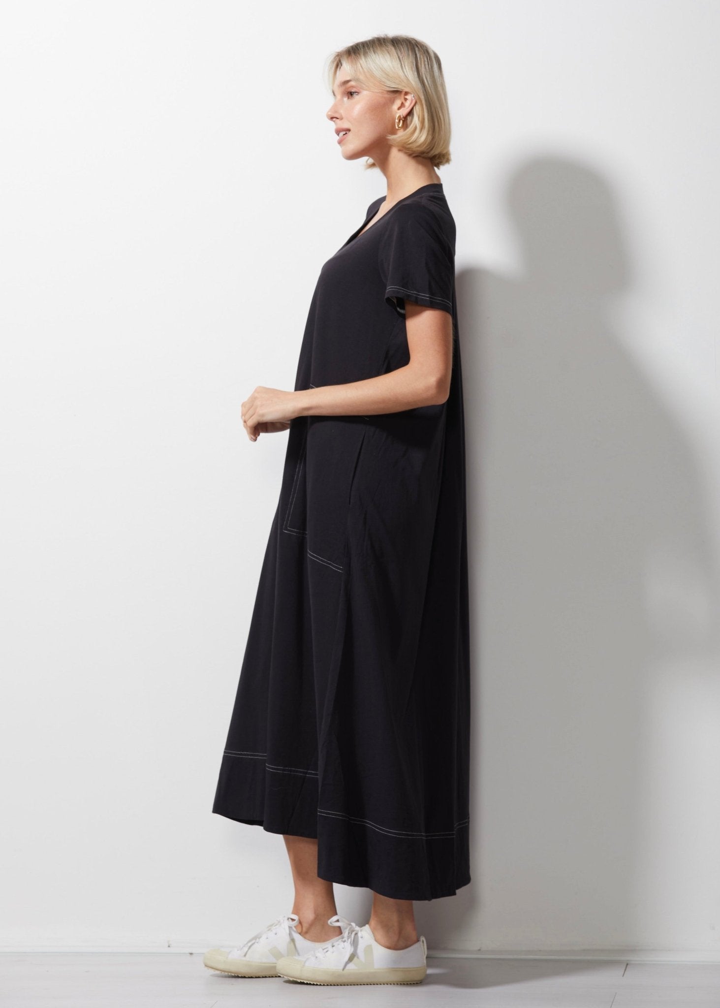 Shop T - Shirt Dress | Black - Zaket & Plover