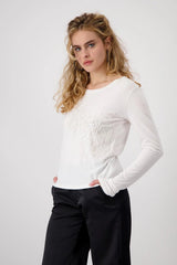 Monari T-Shirt With Decorative Lettering
