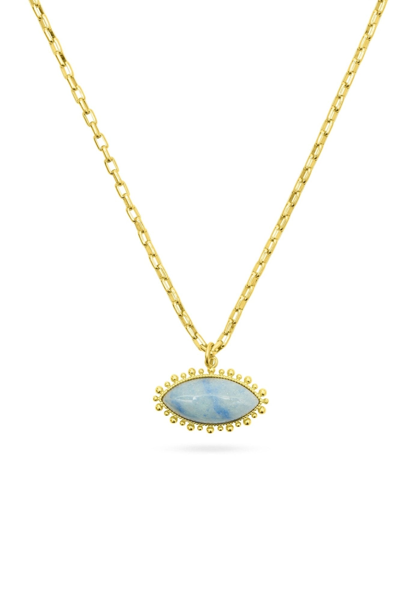 Shop Talis Chains Blue Aventurine Eye Pendant Necklace - Talis Chains