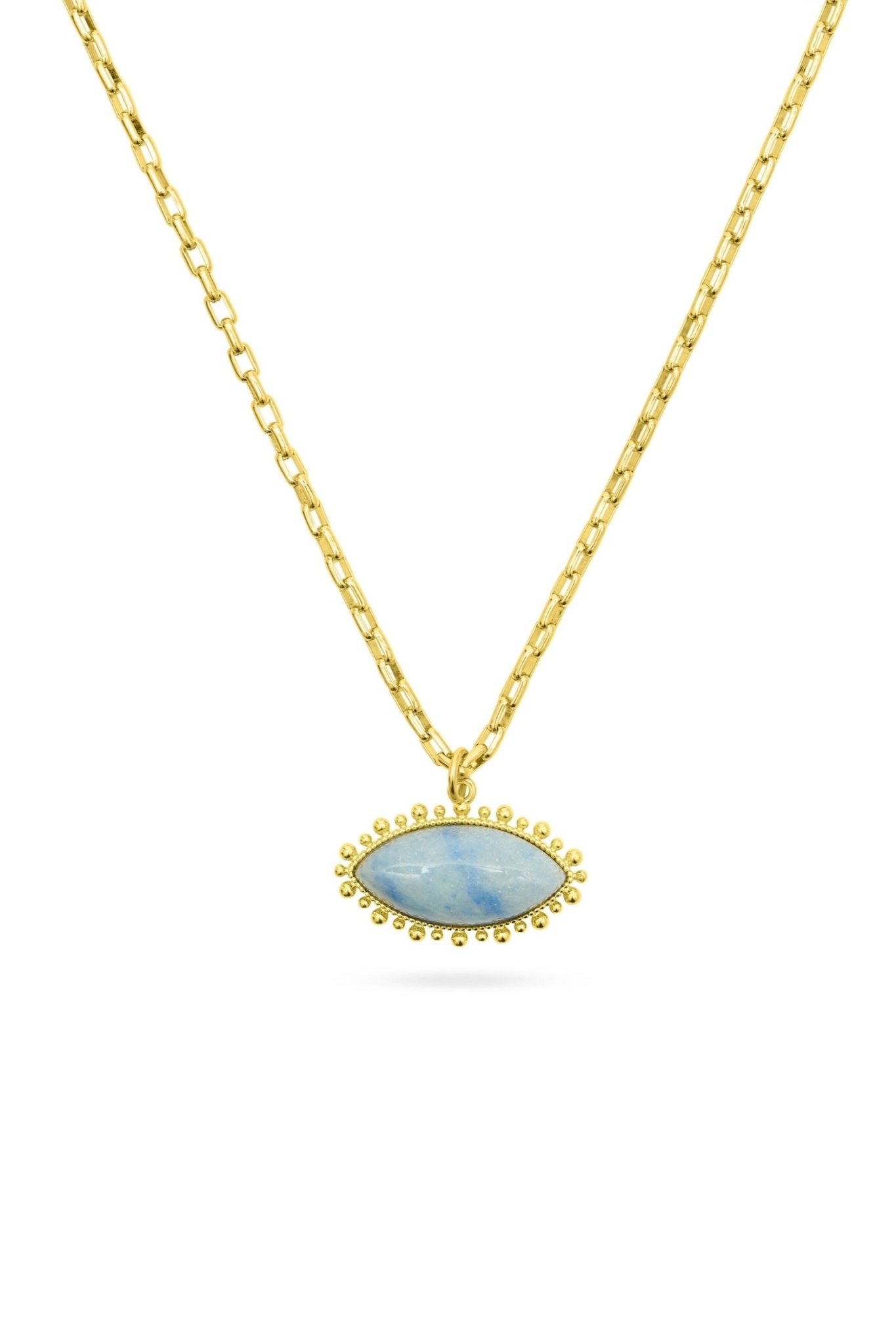 Shop Talis Chains Blue Aventurine Eye Pendant Necklace - Talis Chains