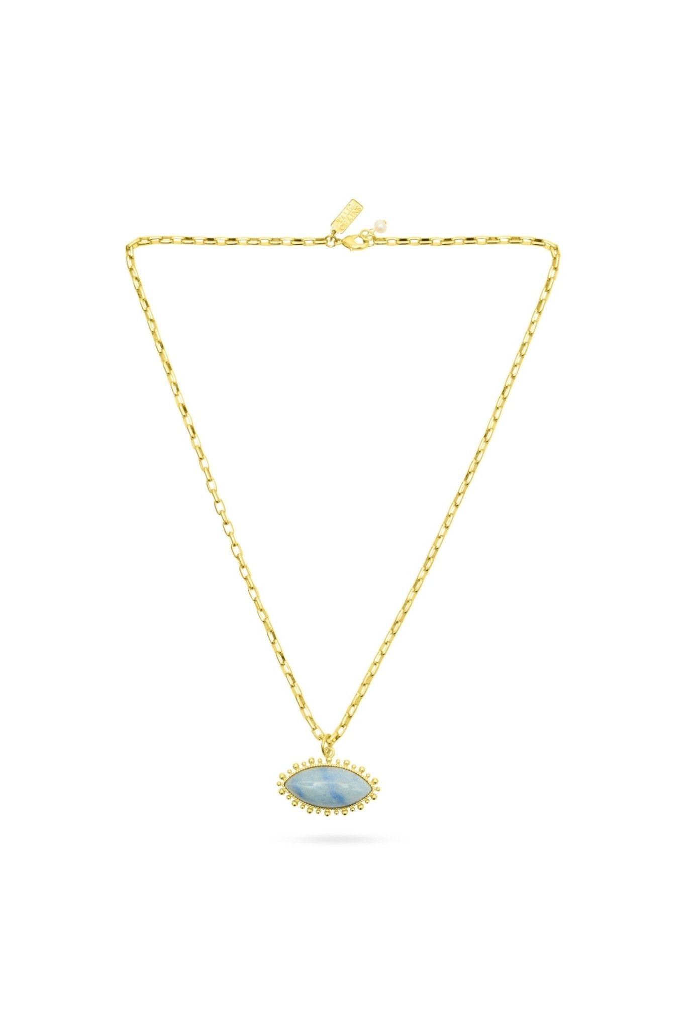 Shop Talis Chains Blue Aventurine Eye Pendant Necklace - Talis Chains