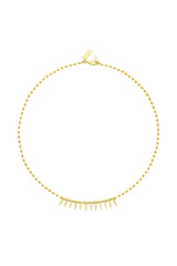 Talis Chains Cubic Zirconia Spike Drop Necklace – Gold