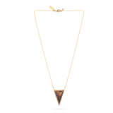 Talis Chains Triangle Pendant Necklace—Tiger Eye