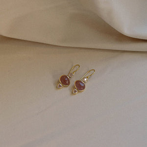 Shop Tangled Earrings | Strawberry Quartz - Bianc