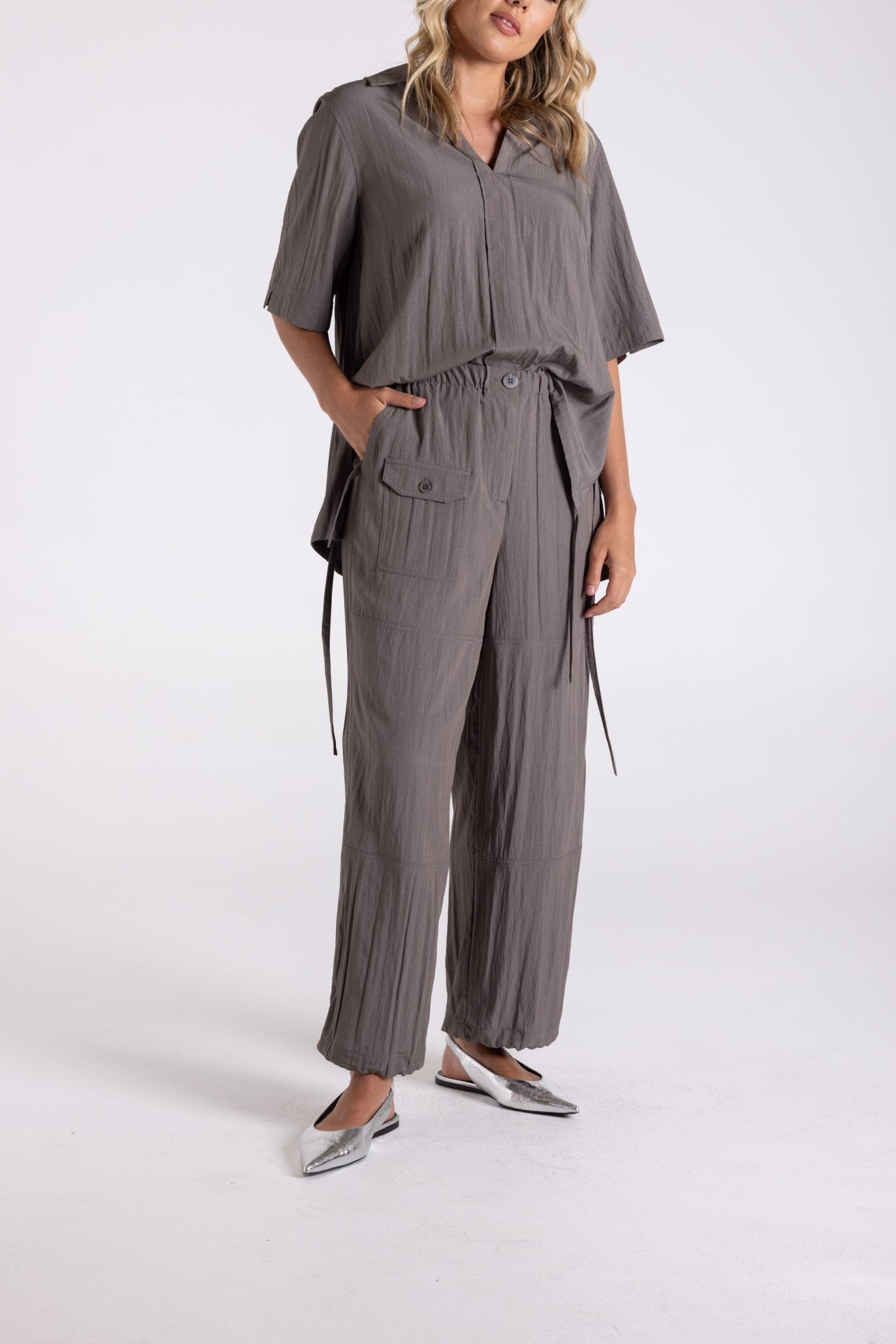 Shop Two - T's Crinkle Cargo Pant - Two - T's