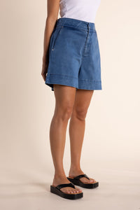 Shop Two T's Denim Shorts | Mid Wash - Two T's