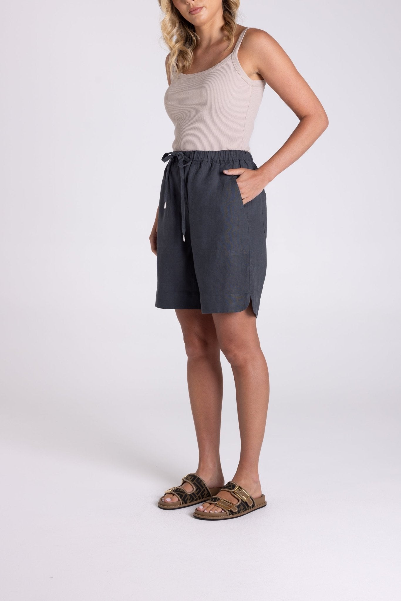 Shop Two - T's Linen Short - Two - T's