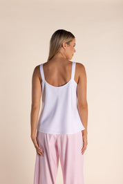 Shop Two T's Satin Cami | White - Two T's