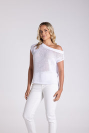 Shop Two - T's Tape Yarn Boat Neck Sweater - Two - T's