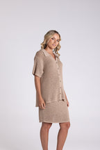 Shop Two - T's Tape Yarn Knit Shirt - Two - T's