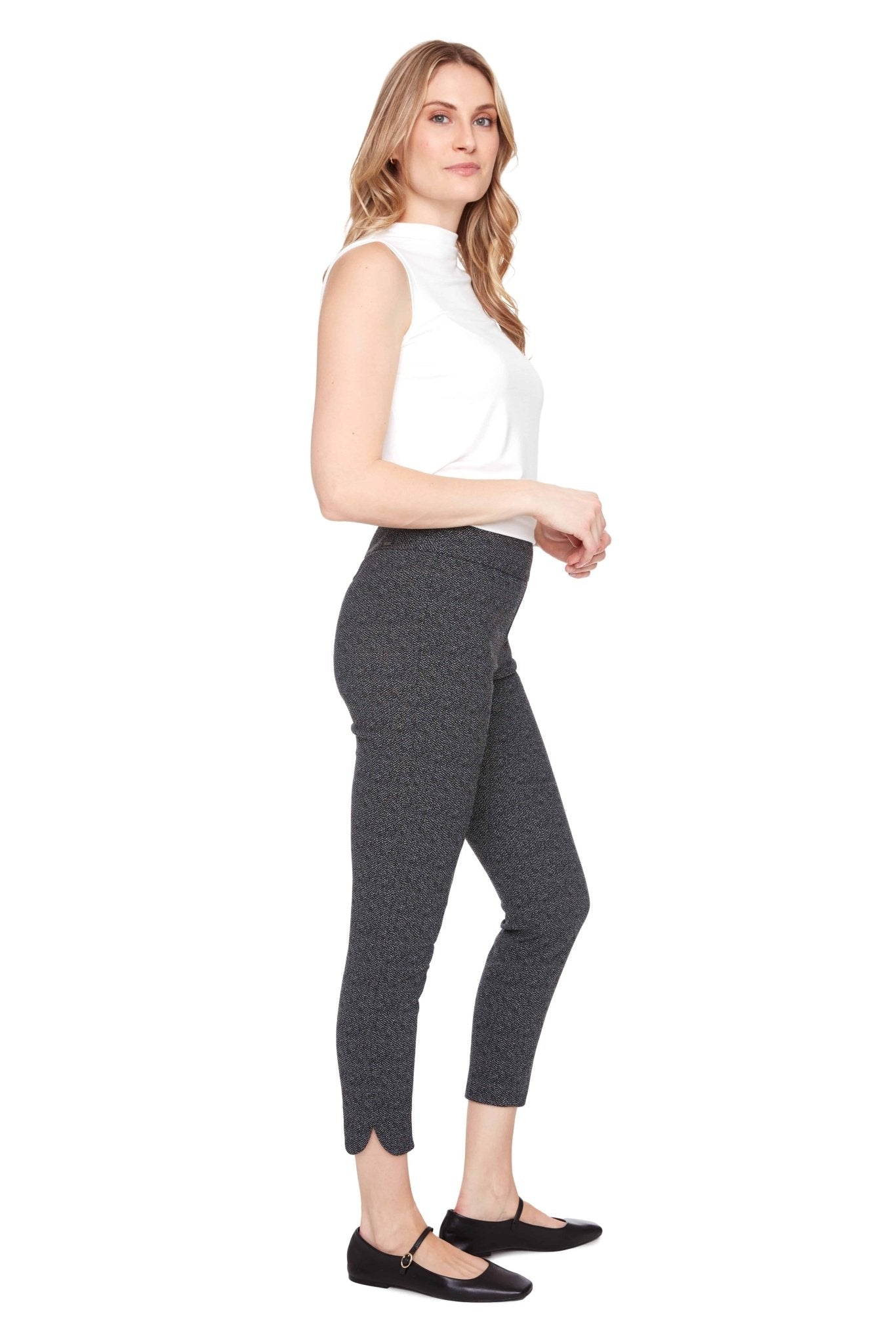 Shop Up! Pants Alloy Petal Slit Techno Ankle Pant - UP! Pants